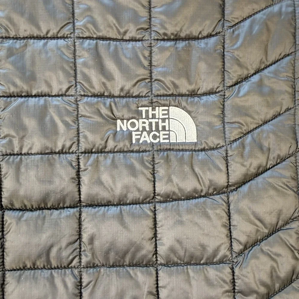 The North Face‎ Light Vest Thermo ball Puffer Full Zip Men's L Black W/ Logos